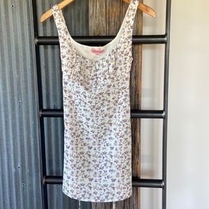 Vintage Inspired Mini Floral Dress